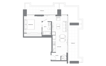 Unit S-0409 S-0409 floor plan